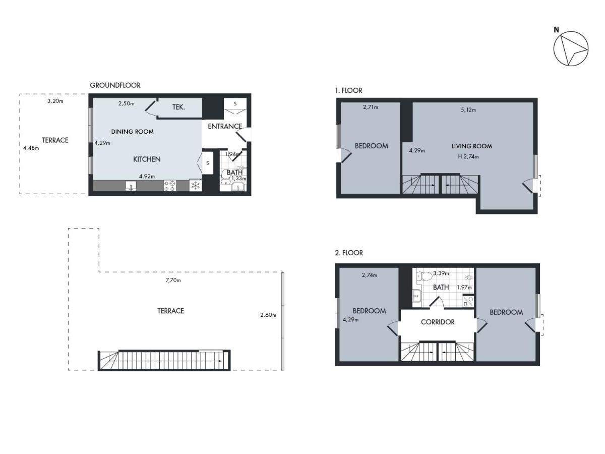 Sanders Pier - Fantastic 3-Bedroom Townhouse With Balcony Terrace โคเปนเฮเกน ภายนอก รูปภาพ